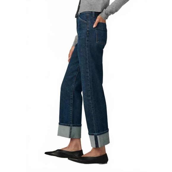 NEW JOE'S JEANS margot high rise straight leg jeans in blue